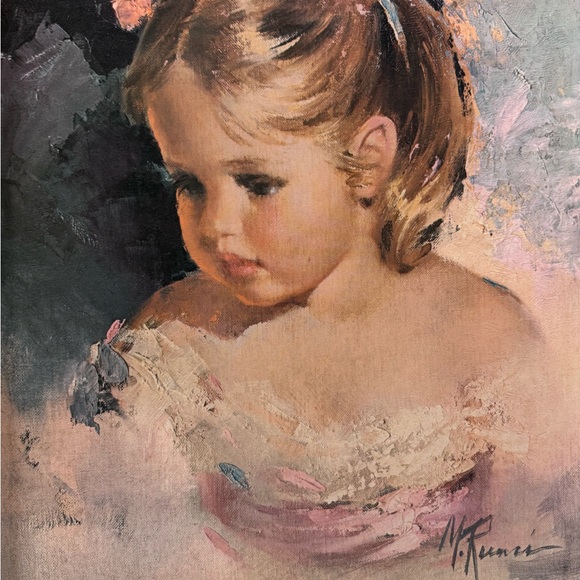 Large Portrait of a little girl 24”x20 shabby chic - Picture 14 of 14